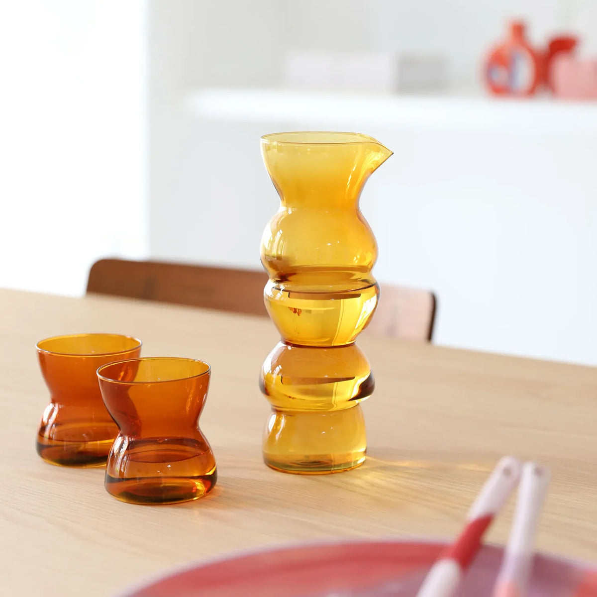 Totem Glass - Amber | Set of 2