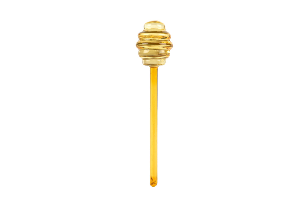 Glass Honey Dipper | Yellow