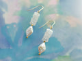 Pear and Moonstone | Drop Earrings