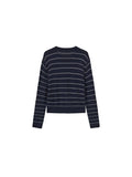 Striped Long-Sleeve Knit Cardigan | Two Colours