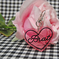 Brat Keychain | Pink