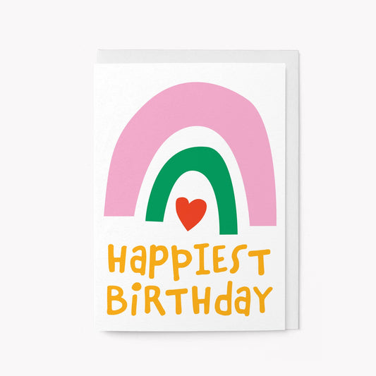 Happiest Birthday Rainbow - Greeting Card