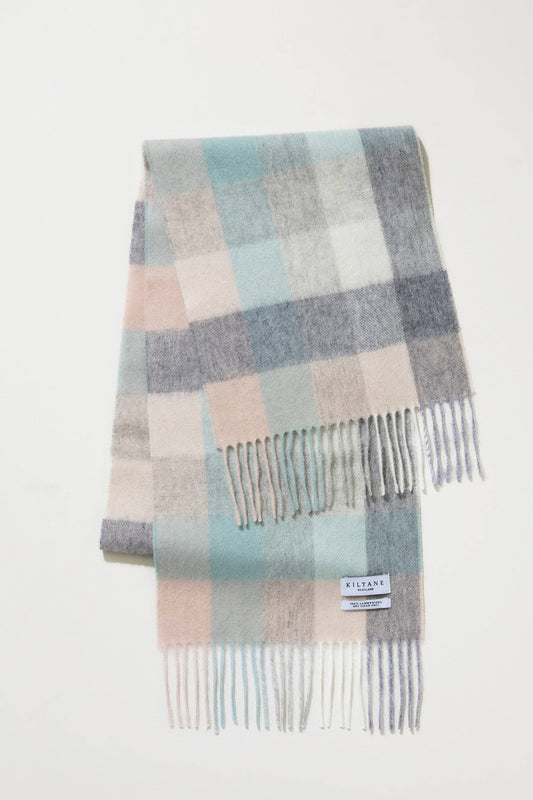 Lambswool Scarf | Brume Square Check