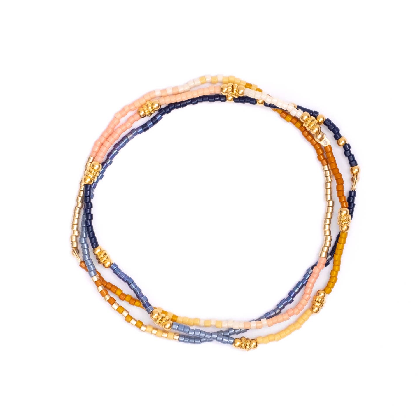 Miyuki Beaded Stretch Bracelets | Set of 3 | Various Colours