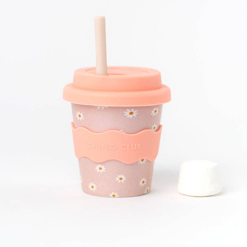 Pink Daisy Babychino Cup | 4oz