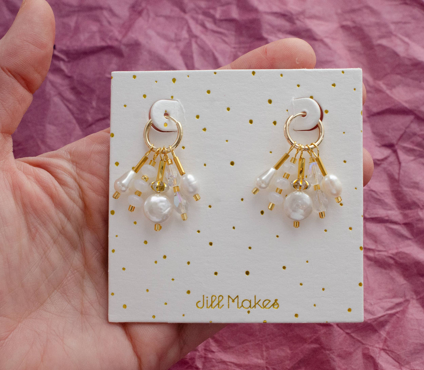 Riviera Pearl Dangle | Hoop Earrings