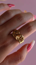 Lava Melted | Gold Ring