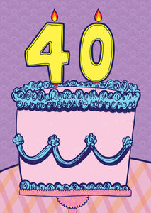 40 Number Cake