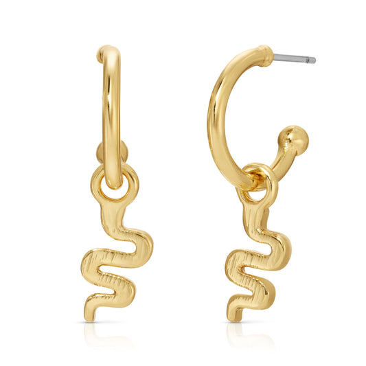 Snake Huggie Hoops | Oh So Charming