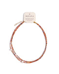 Miyuki and Pearl Layering Necklace | Red & Orange