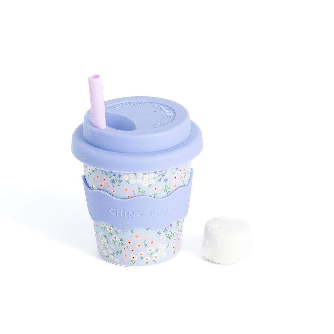 Blue Floral Cup | 4oz