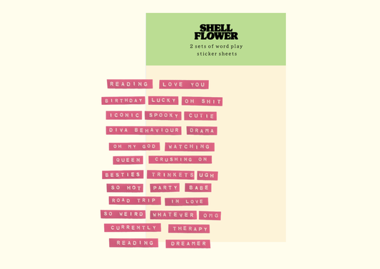 Sticker Sheet | Word Play