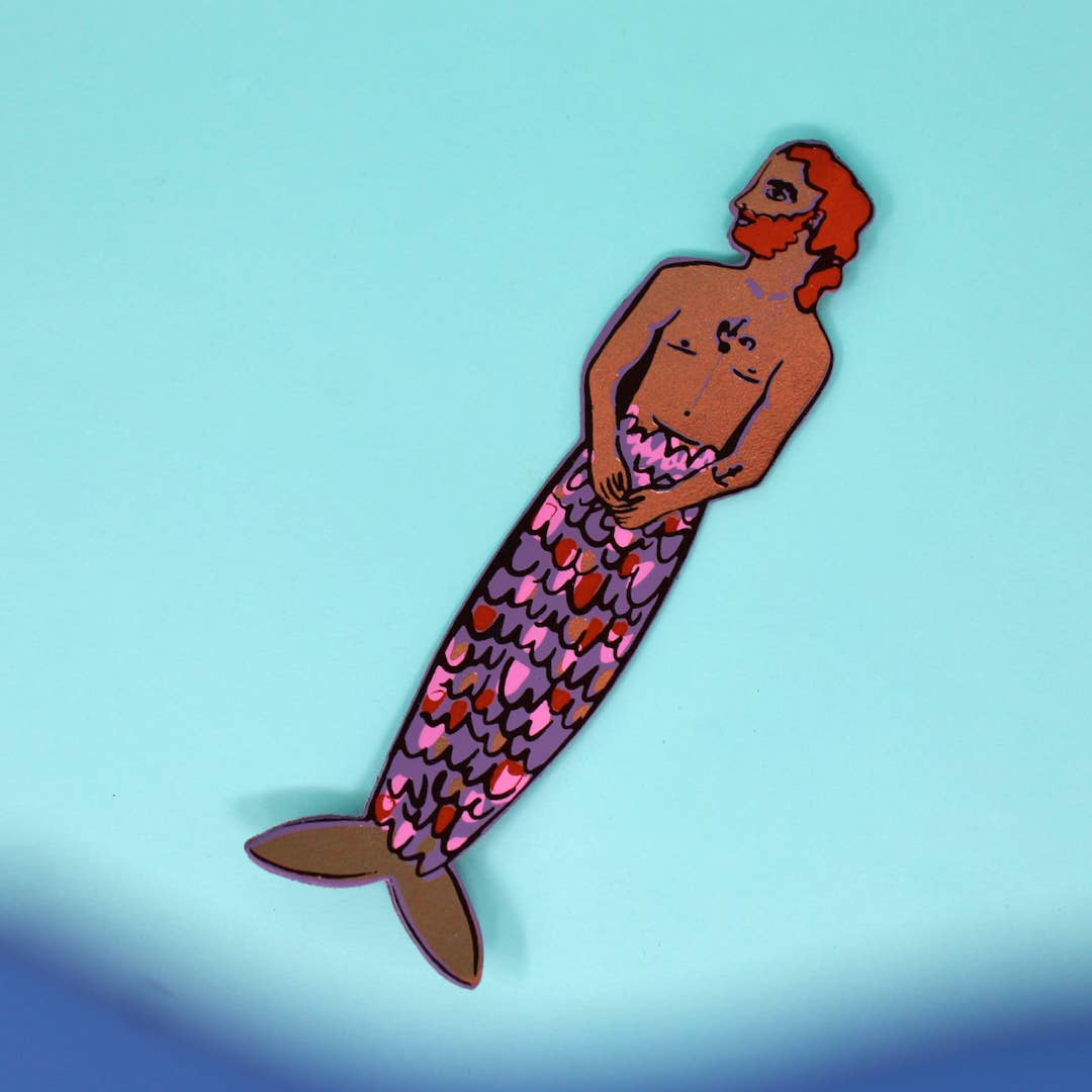 Mer-Man Bookmark | Yellow