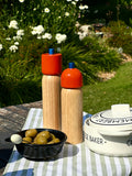 Large Salt & Pepper Grinder | Orange & Blue