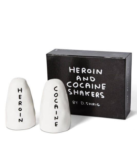 Cocaine and Heroin Shakers x David Shrigley