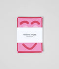 Faces Pink/Maroon | Cotton Tea Towel