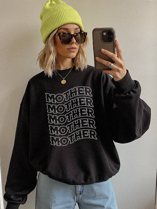 Mother Crewneck Pullover | Black
