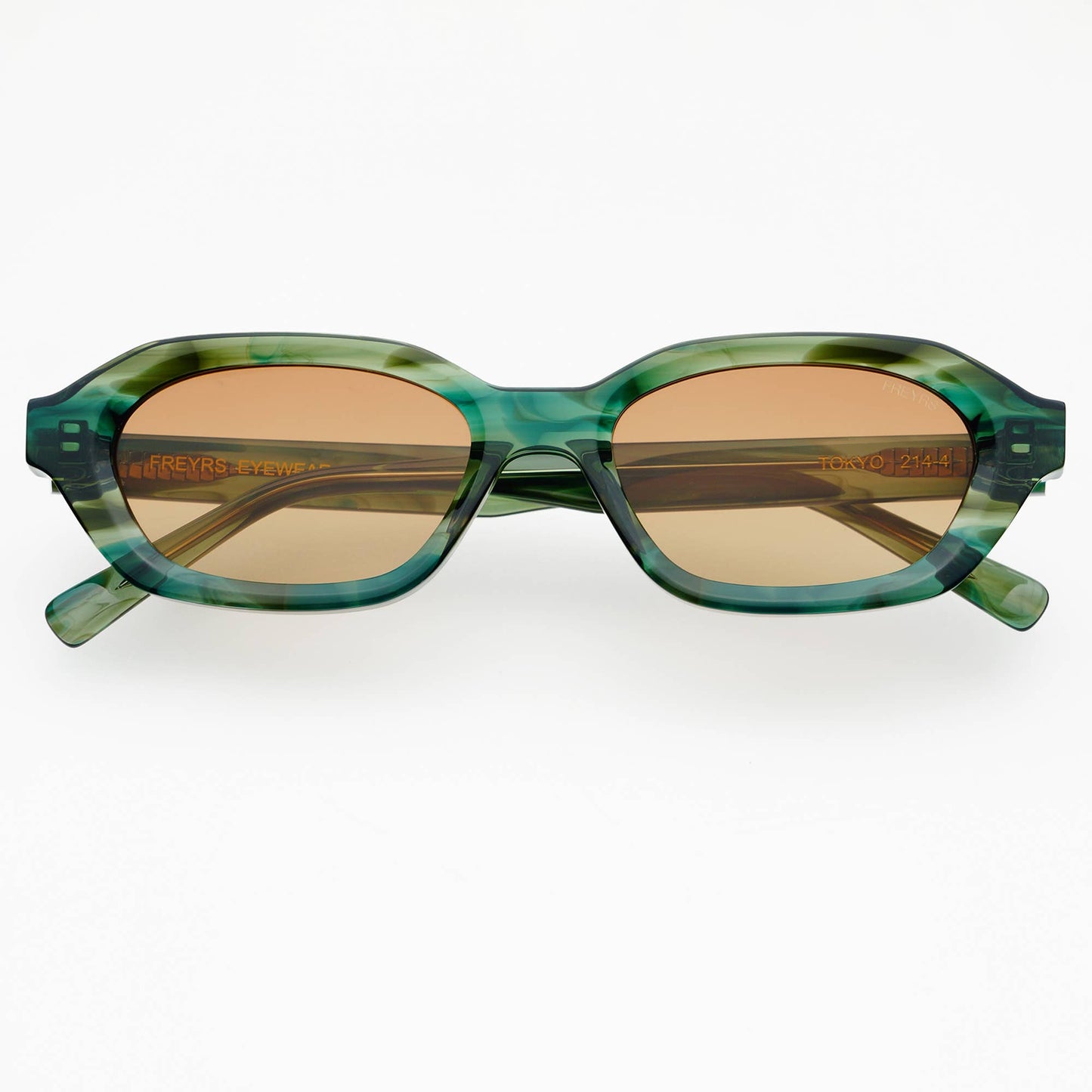Tokyo Rectangular Sunglasses | Emerald