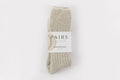 Ultra Soft Alpaca Bed Socks | Pearl Grey