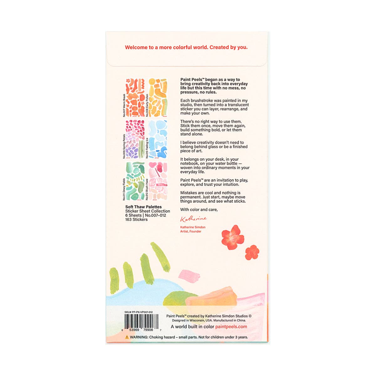 Paint Peels Sticker Sheet Collection | Soft Thaw