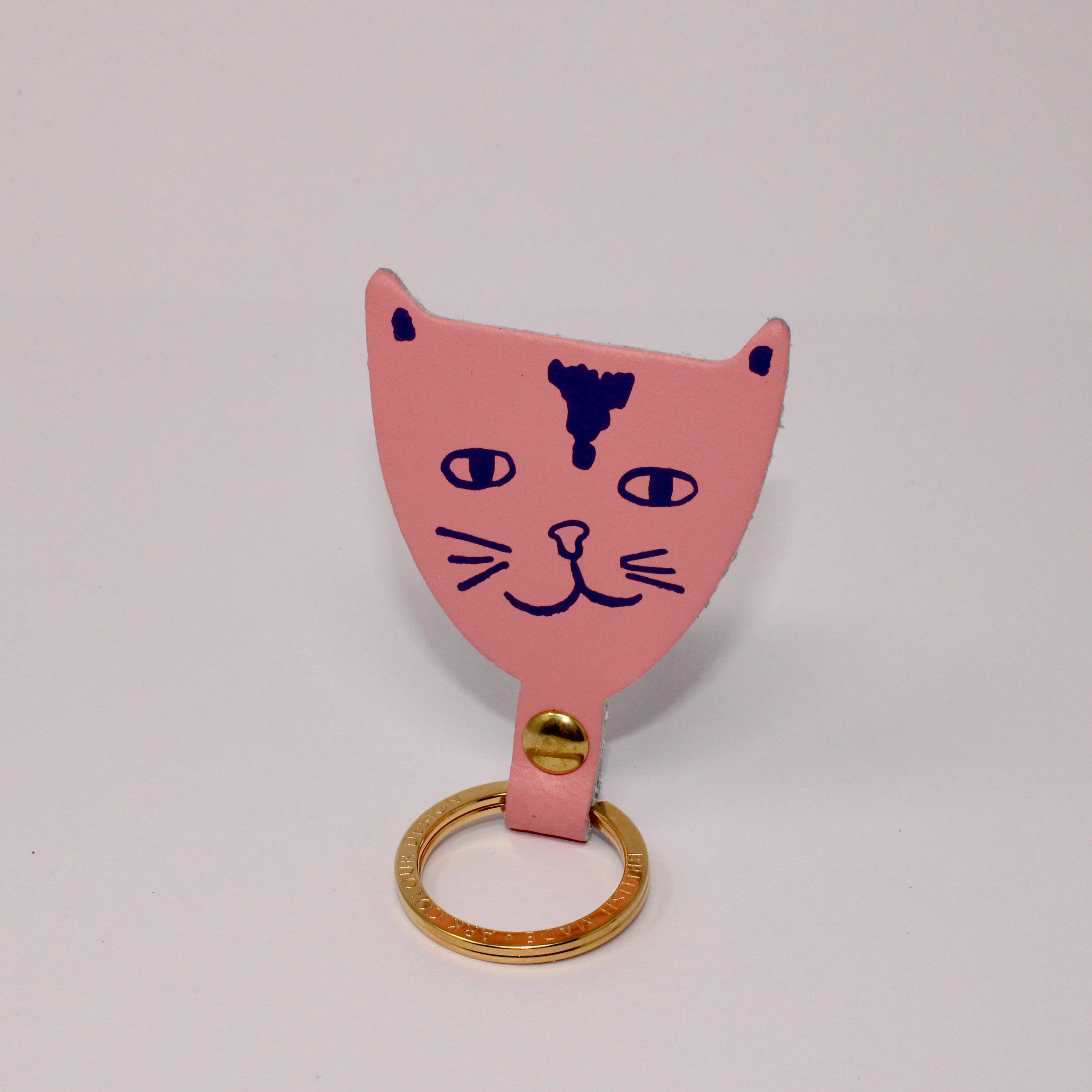 Cat Key Fob | Magenta