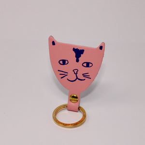 Cat Key Fob | Magenta