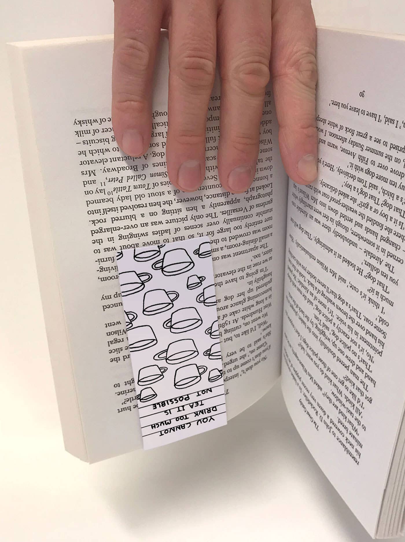 Too Much Tea | Magnetic Bookmark  x David Shrigley