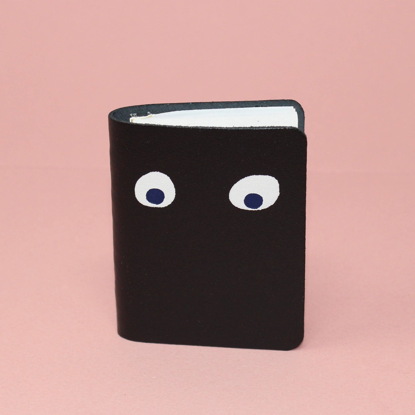Googly Eye Mini Leather Notebook | various colours
