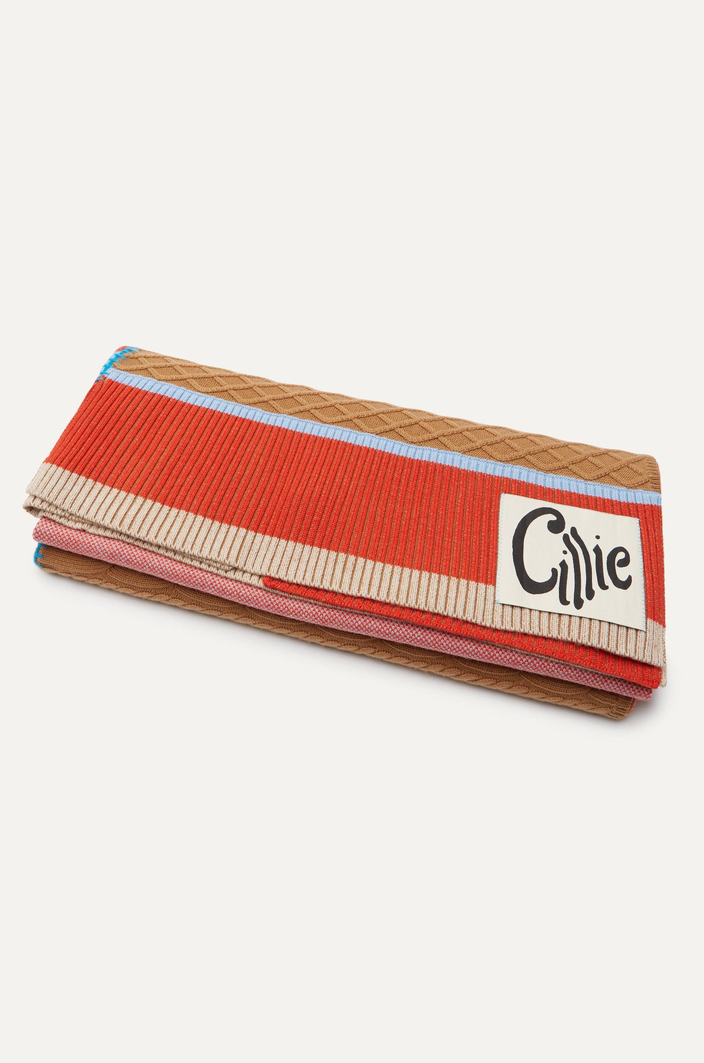 Knitted Patchwork Throw | Poppy