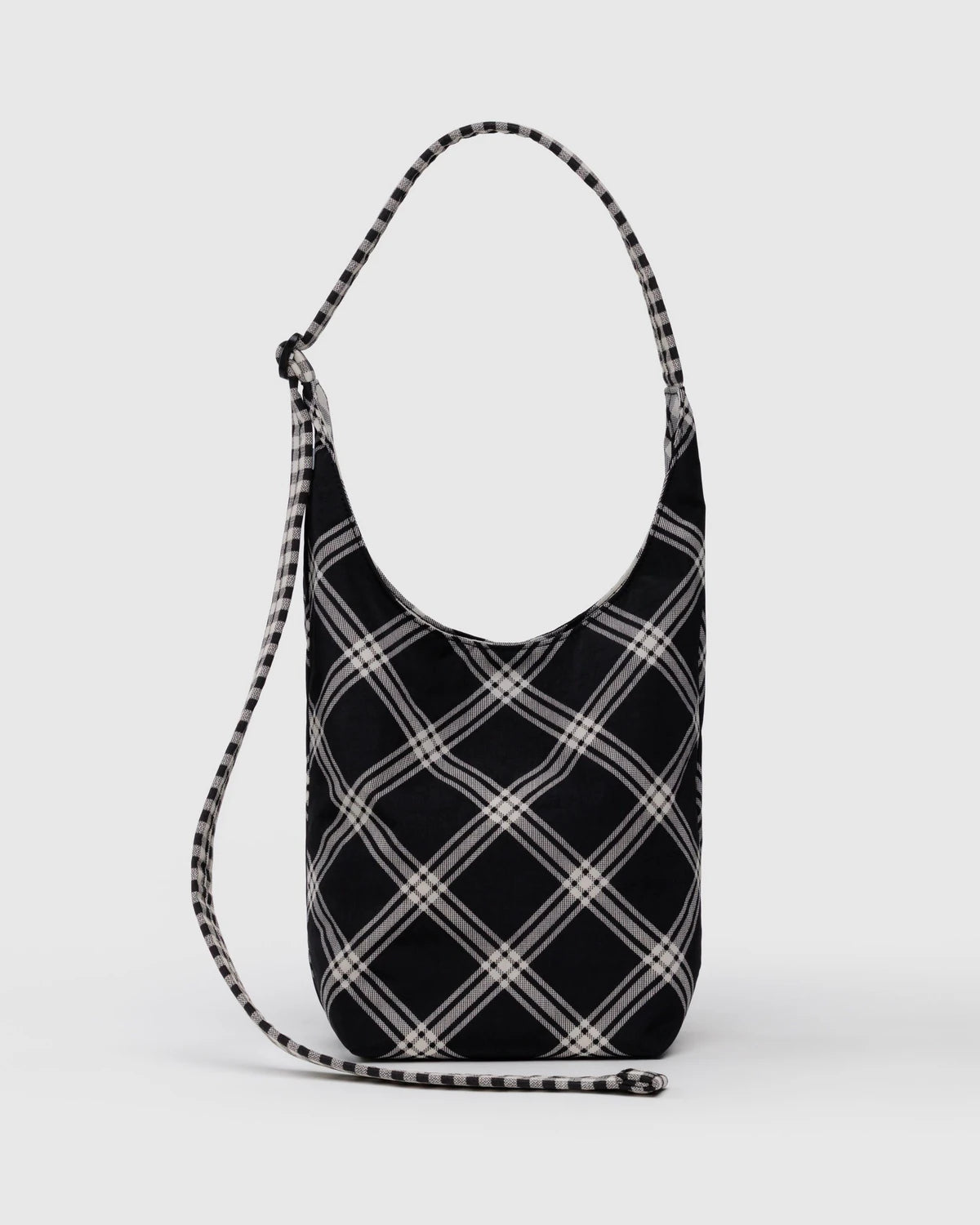 Small Nylon Sling Bag | Mixed Plaid