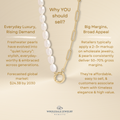 Freshwater Pearl  Split Chain Necklace | various colours