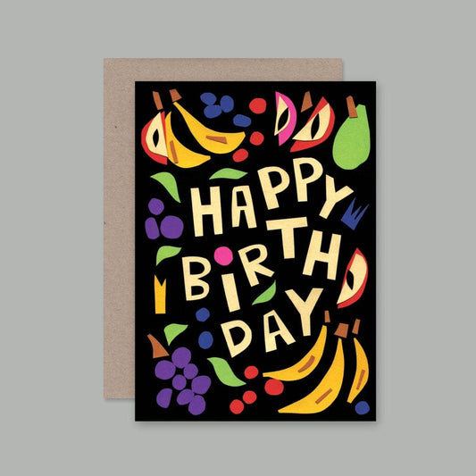 Happy Birthday Fruit card