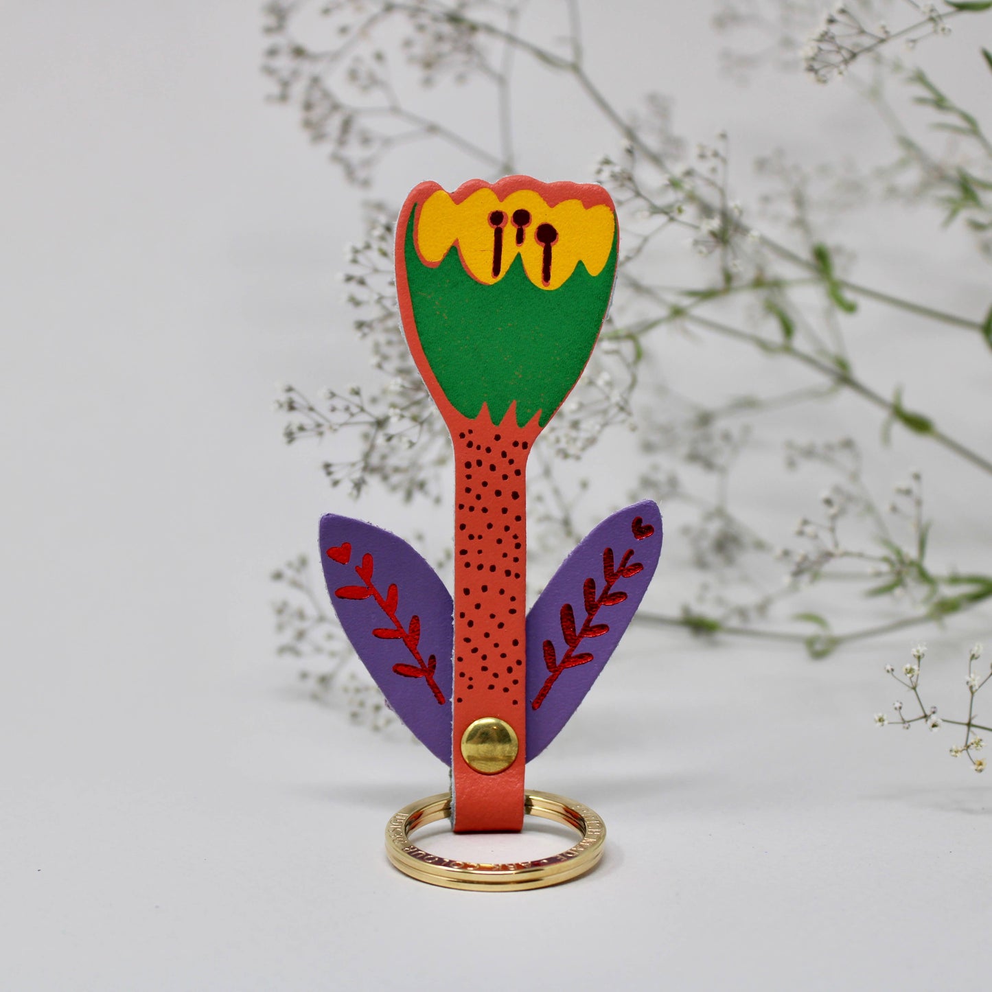 Tulip Flower Key Fob | Various Colours Available