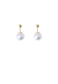 Two Way Pearl Studs | Gold Plated