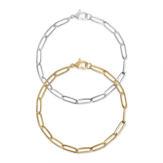 Paperclip Chain Bracelet | more colours avail