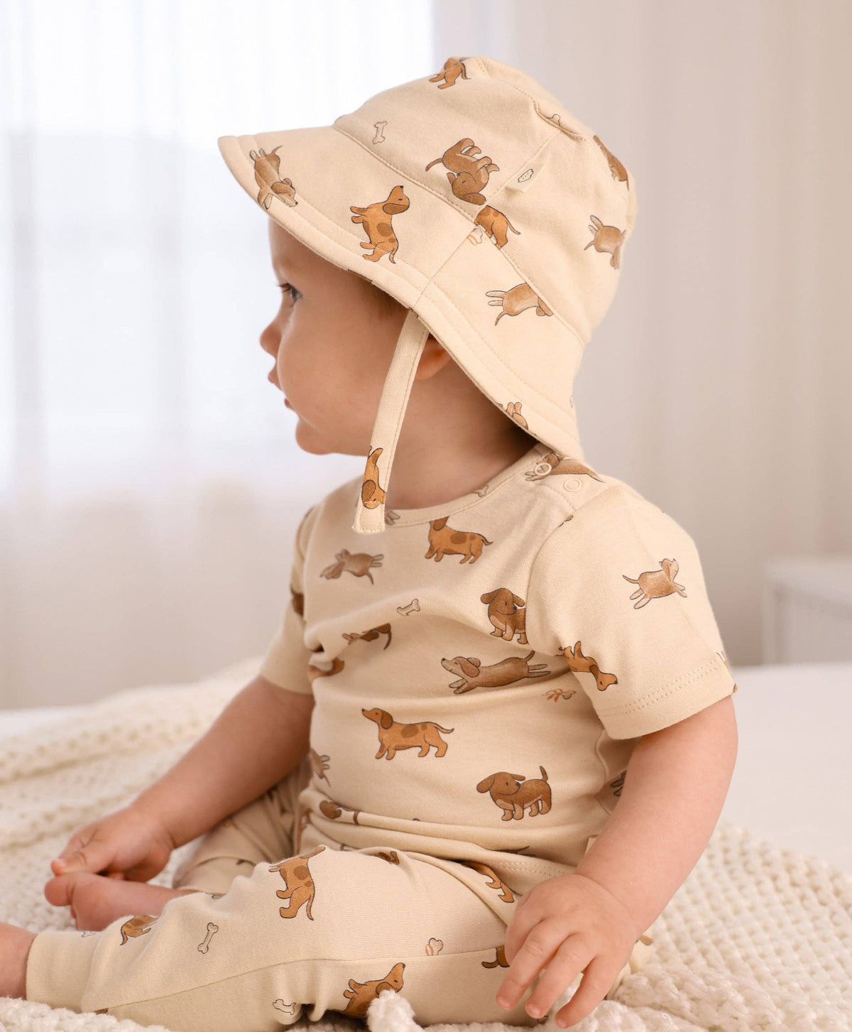Cotton Bucket Hat | Dachshund Dog