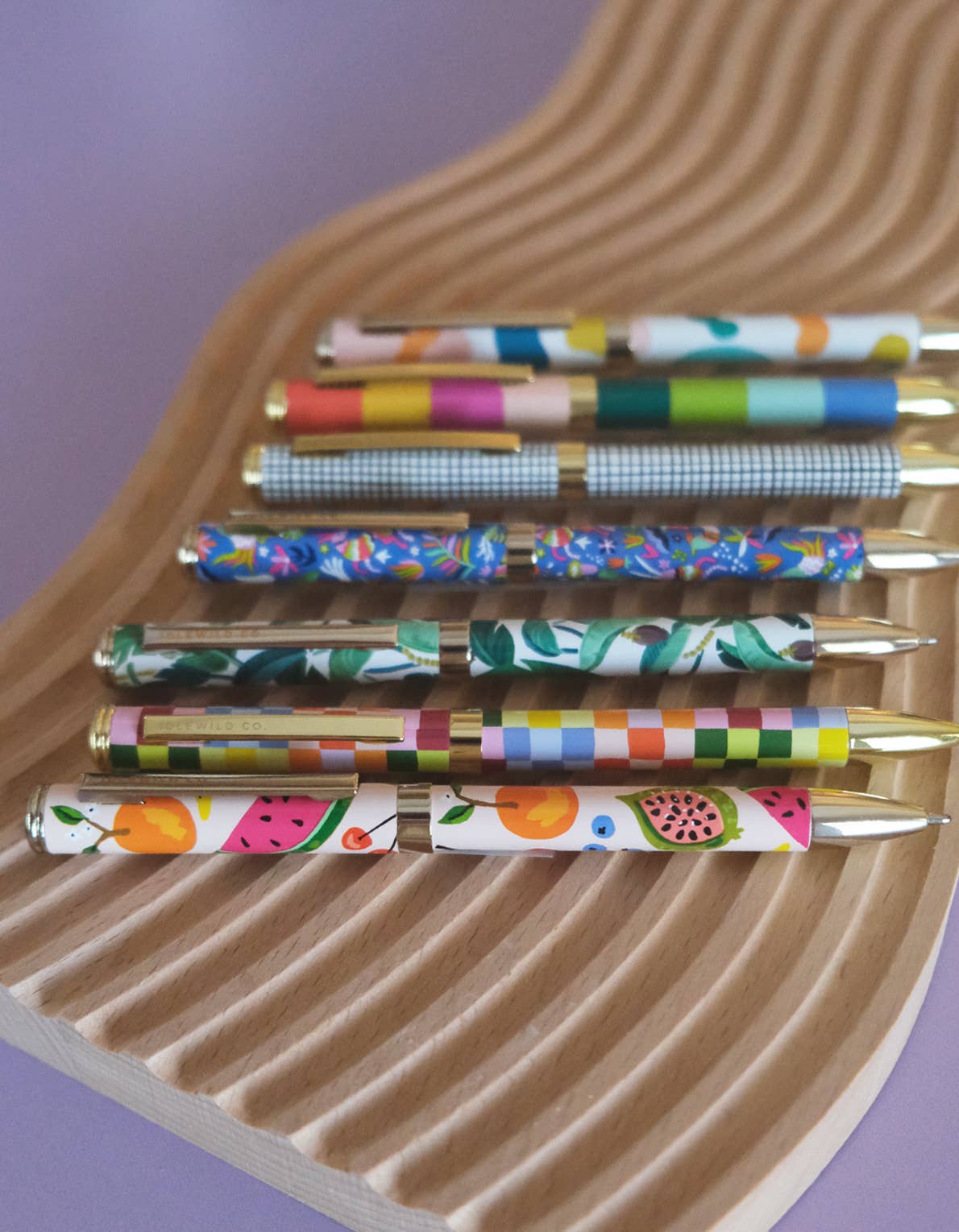 Rainbow Check Ballpoint Luxe Pen