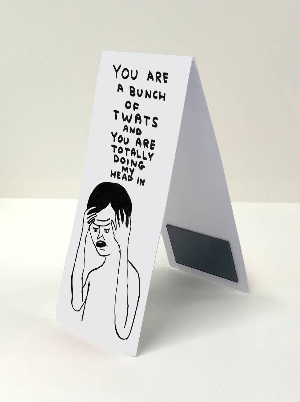 Bunch Of Twats | Magnetic Bookmark  x David Shrigley