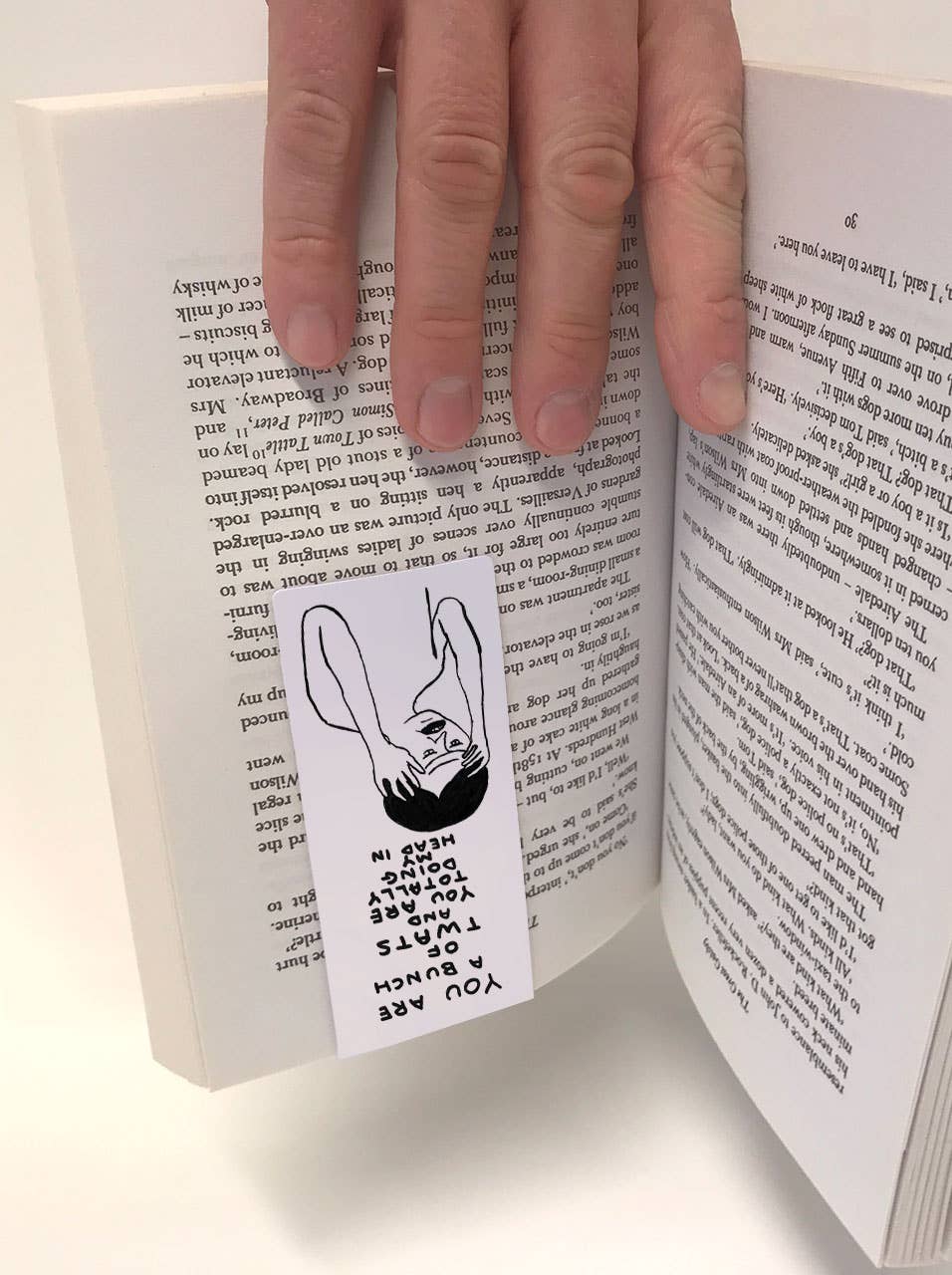 Bunch Of Twats | Magnetic Bookmark  x David Shrigley