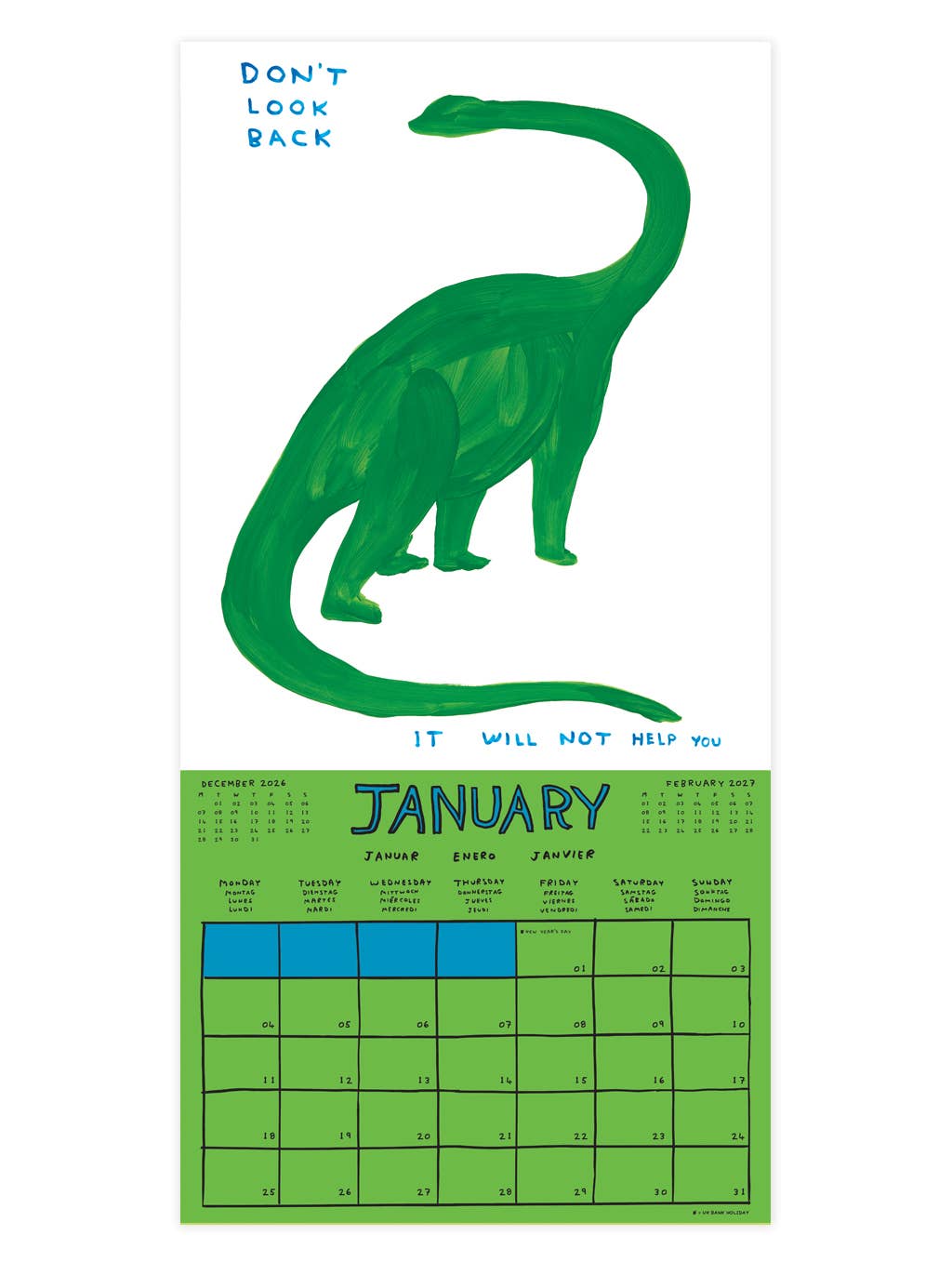 2027 Wall Calendar | David Shrigley
