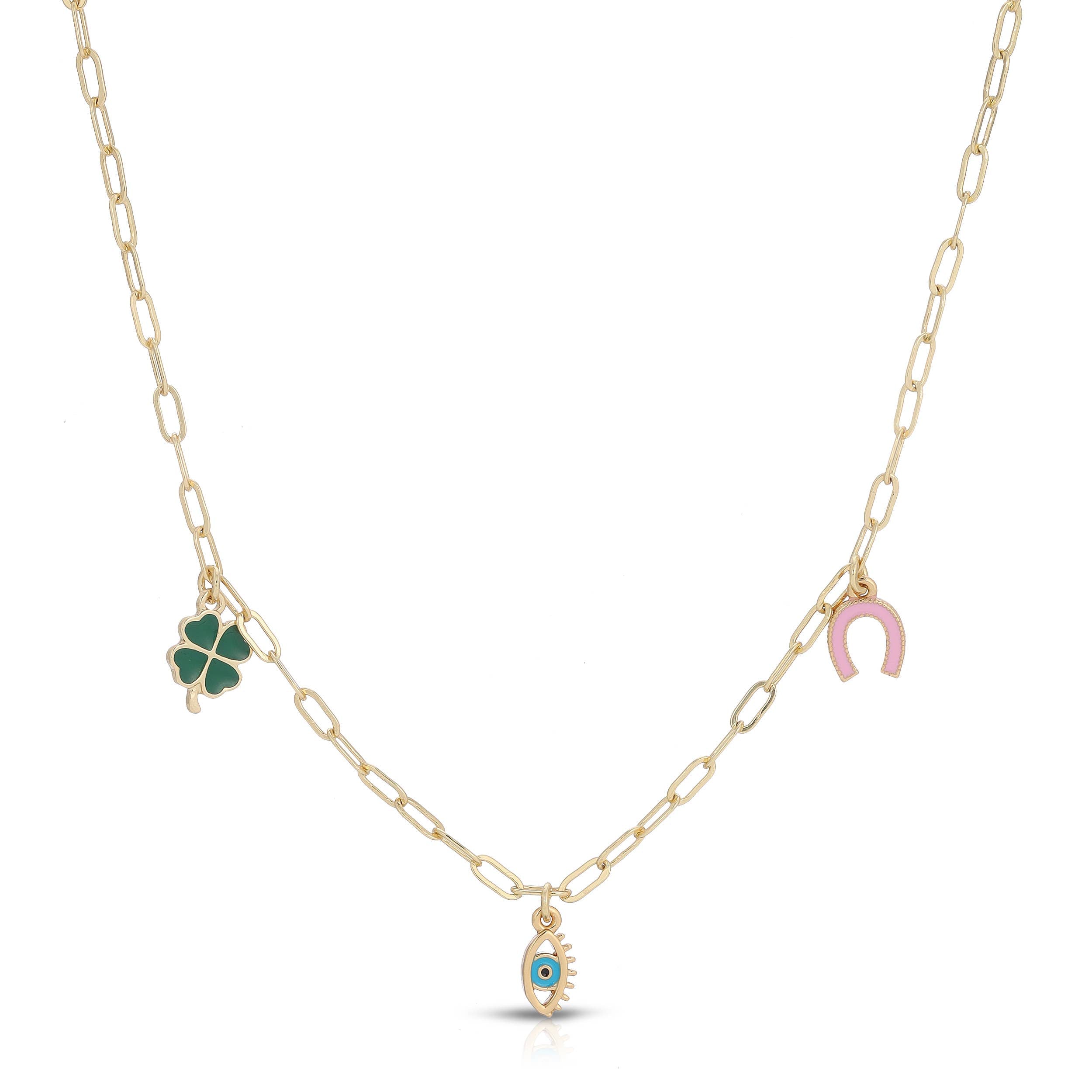 Enamel Treasure Necklace | Luck