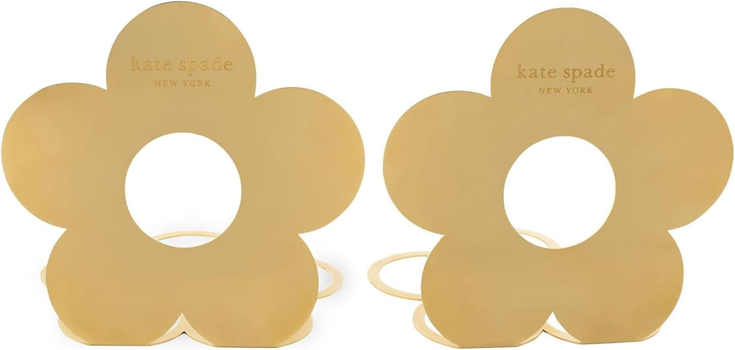 Flower Bookends | Gold