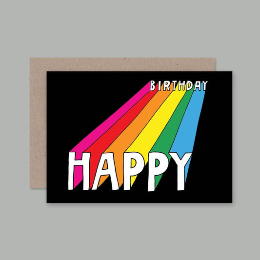 Birthday Happy Rainbow Card