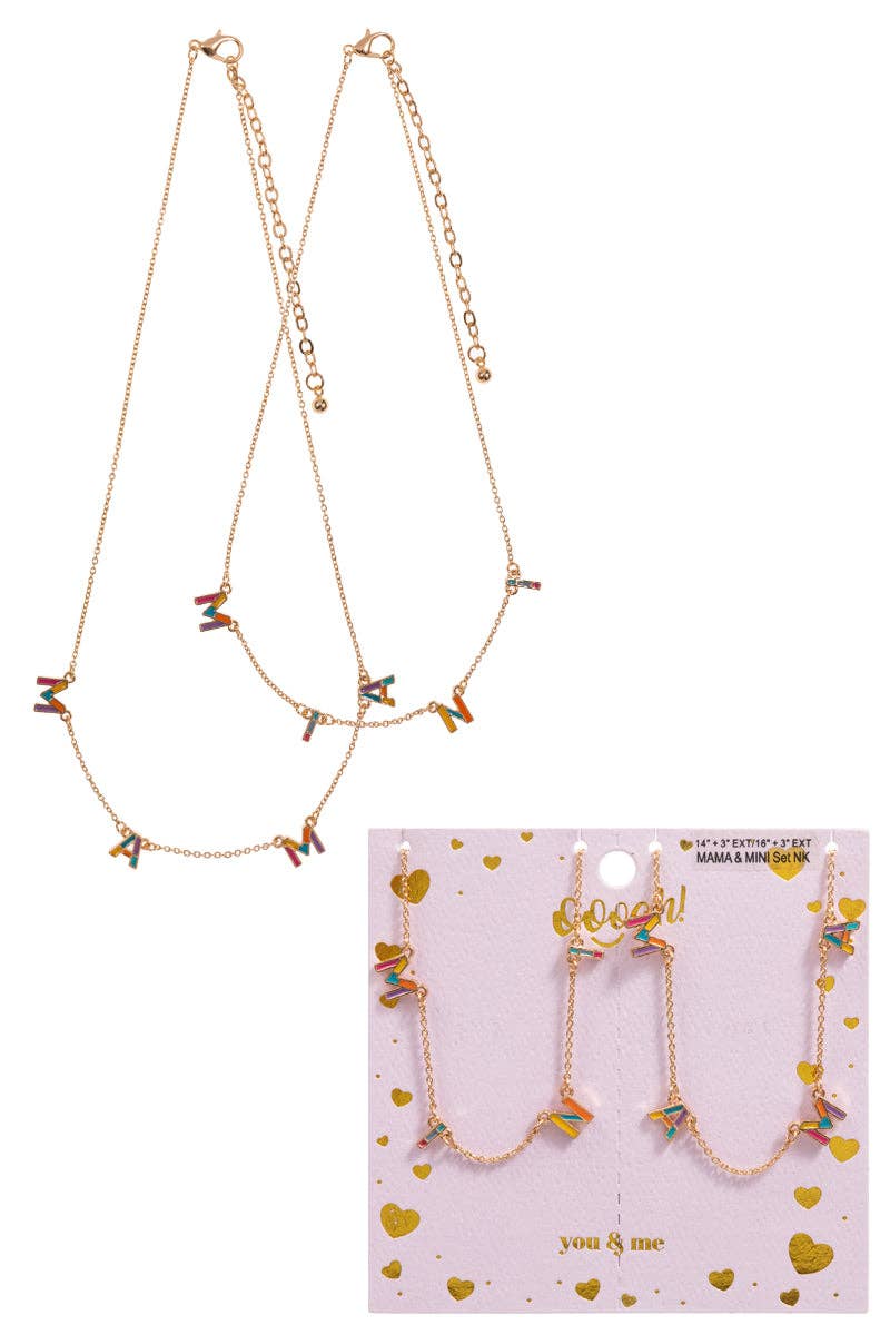 Mama And Mini Necklace | Set of 2