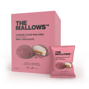 Caramel Filled Mallows With Ruby Chocolate