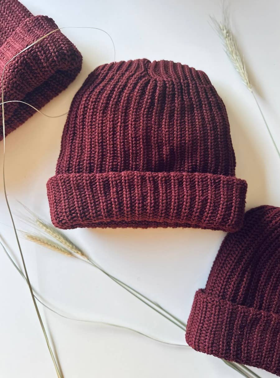 Hand Dyed Chunky Knit Beanie | Various Colours