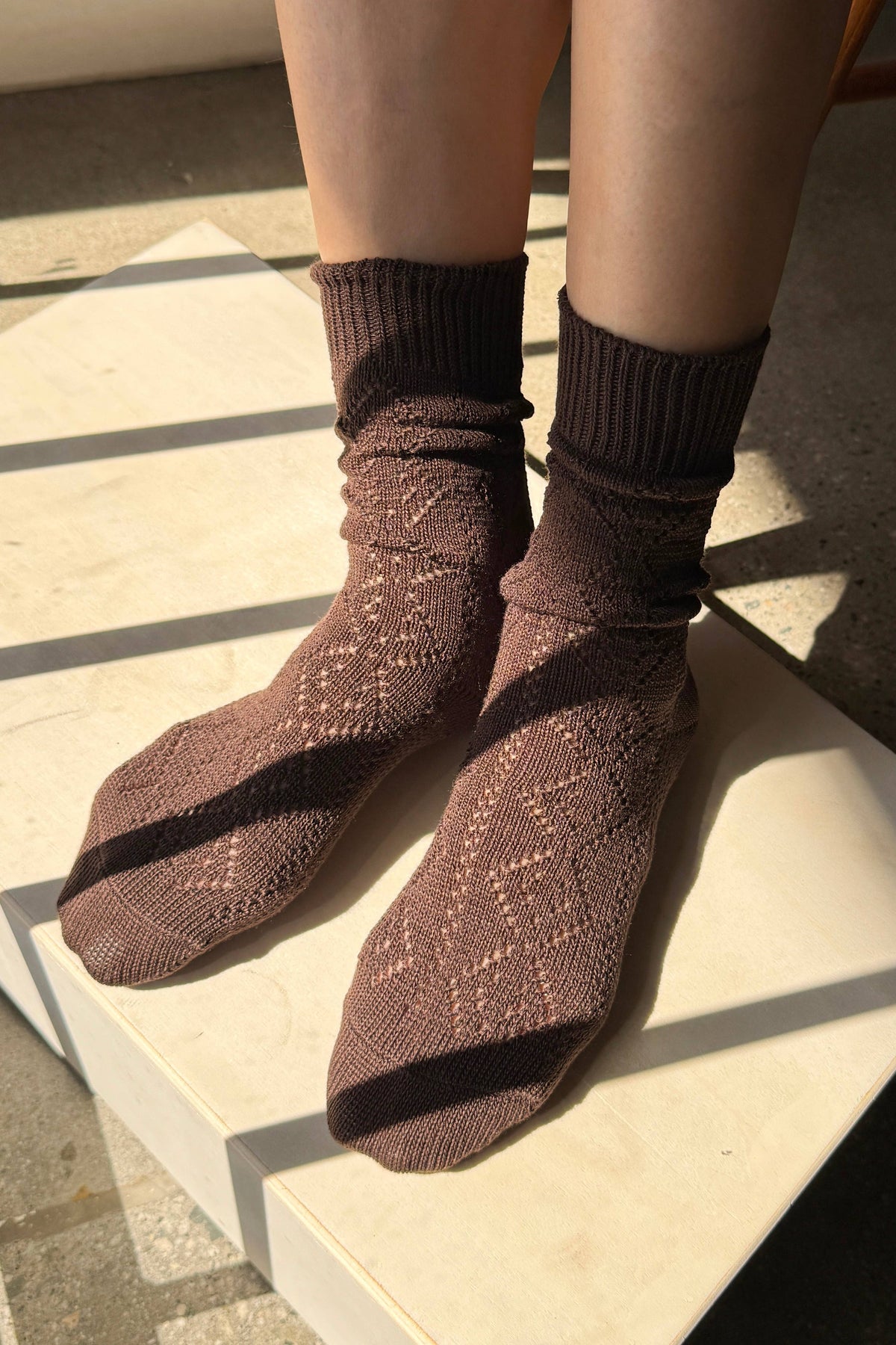 Modal Eyelet Socks | Various Colours