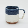 Drop Colour Mug 380ml | Large White - Navy