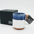 Drop Colour Mug 380ml | Large White - Navy