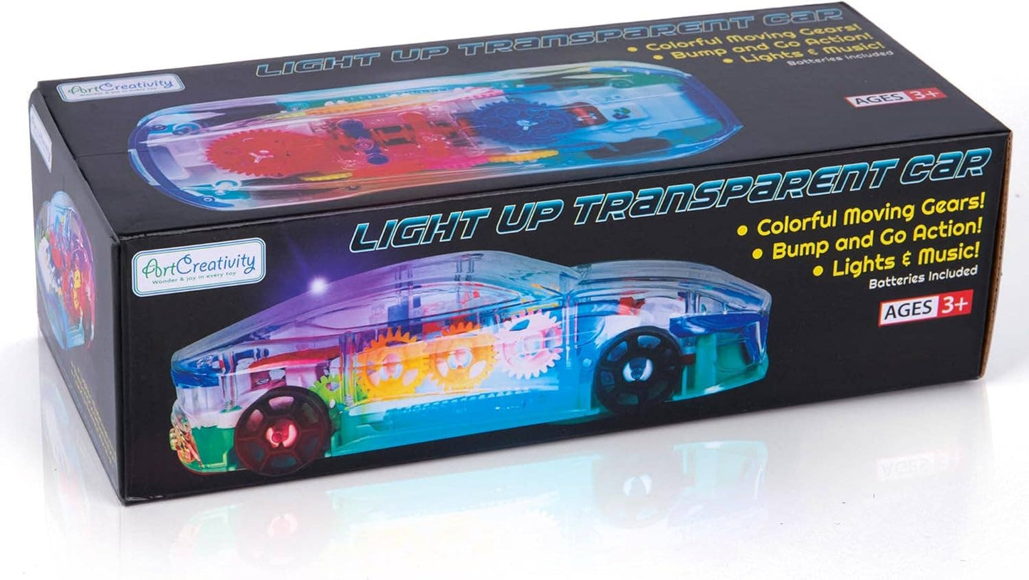 Light Up Transparent Toy Car
